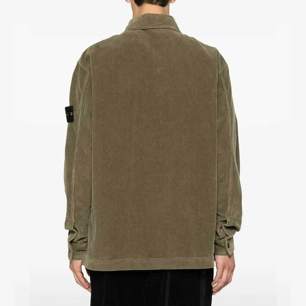 STONE ISLAND Organic Cotton Corduroy Overshirt Jacket L2S15 1200016 S0212 V005G