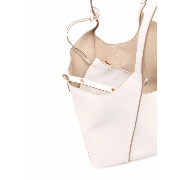 Tods T Timeless Small Shopper Bag Leather Shoulder Bag Brown
