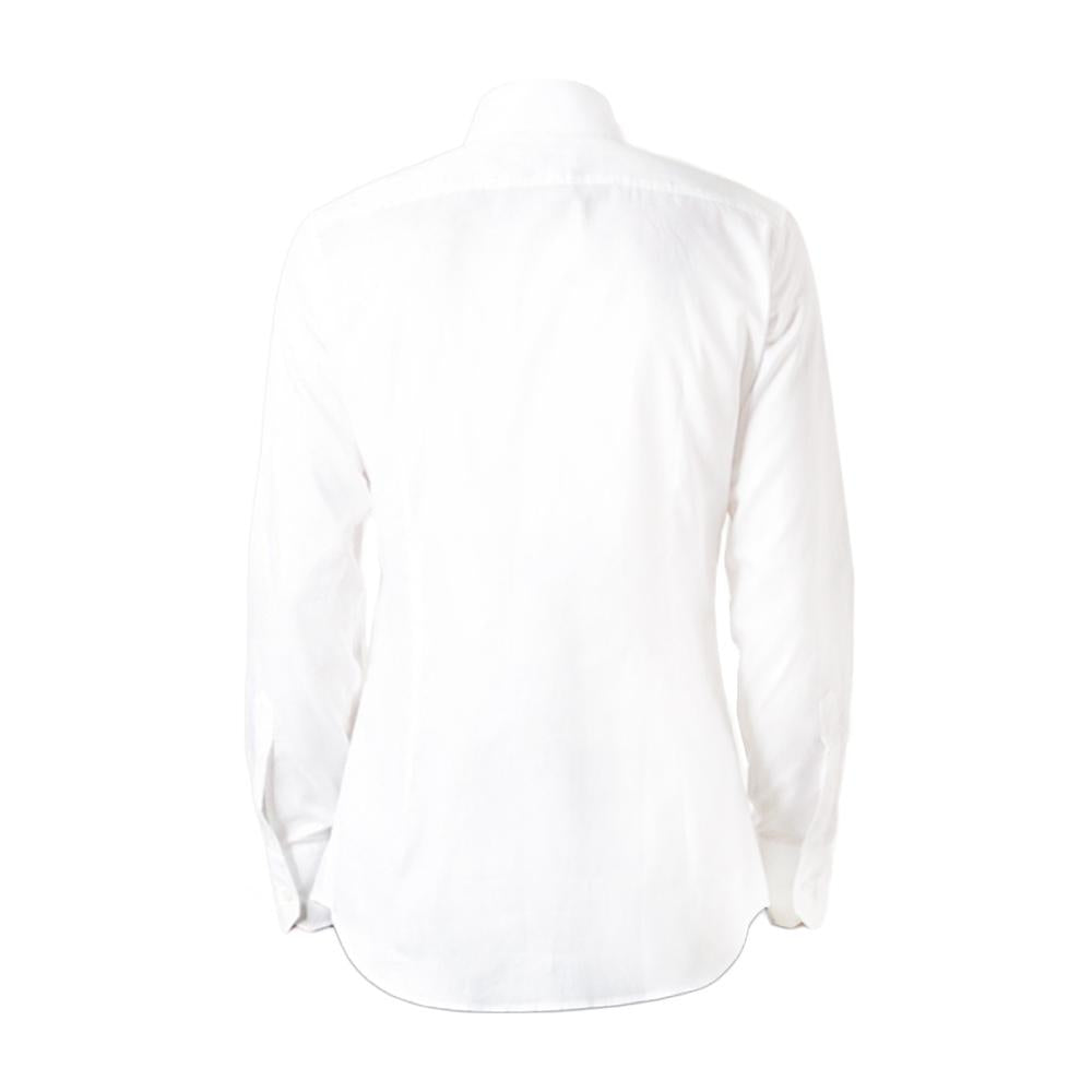 Dsquared2 Silver Steel Tab Slim White Long Sleeve Shirt S74DL4415 100