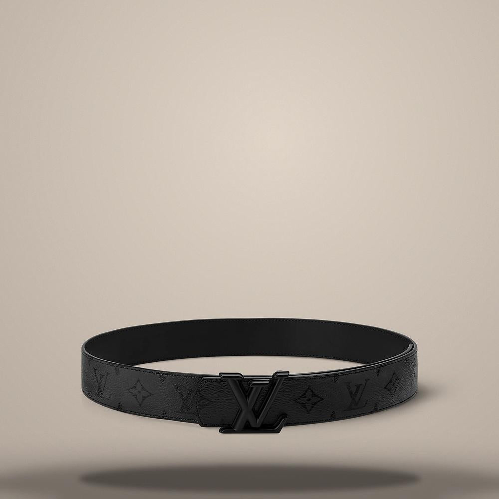 Louis Vuitton Monogram Midnight Reversible Belt Black 40mm