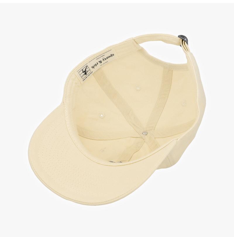 SPORTY&RICH Women’s Cotton Baseball Cap AC040606241CR01 CREAM
