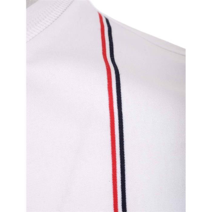 THOM BROWNE RWB Stripe T-Shirt Men’s Navy Cotton Crewneck MJS252A