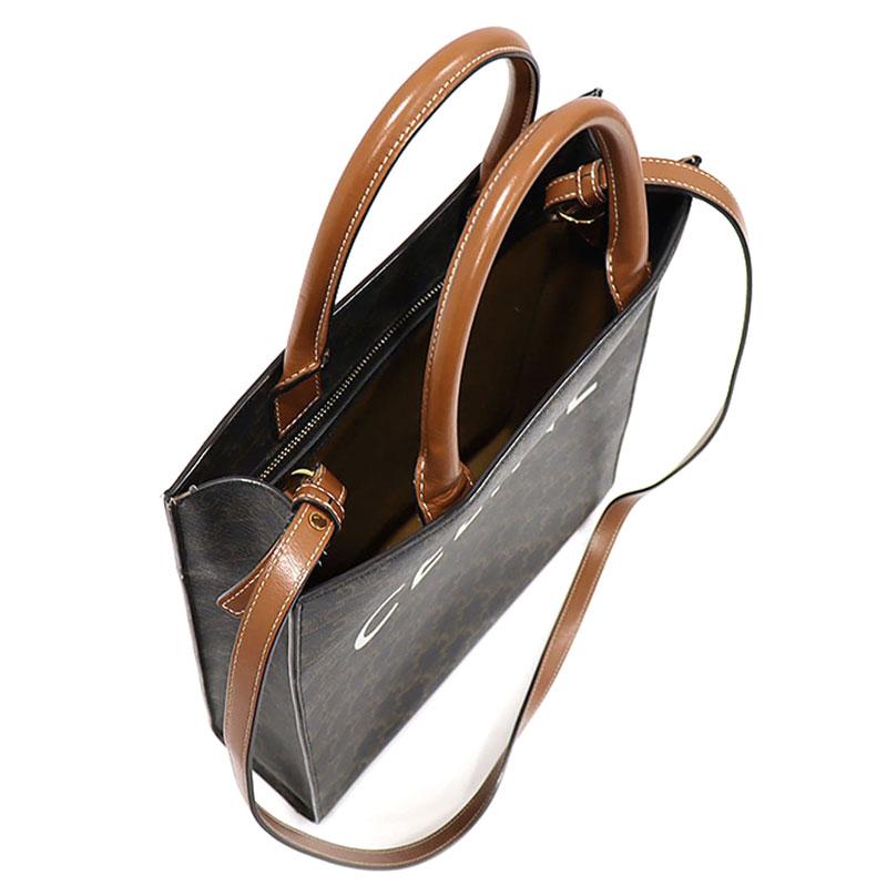 CELINE Triomphe Small Vertical Cabas Crossbody Bag