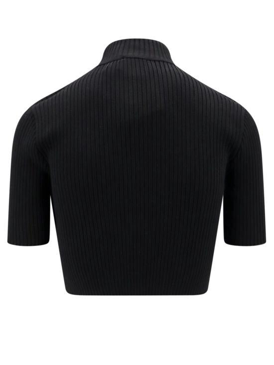 courreges Black Short Sleeve T-Shirt 124 MPU 135 FI 00019999