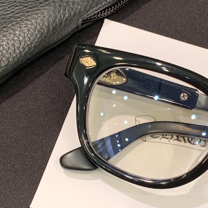 Chrome Hearts Zegna Tail Yeh 18K Gold-Plated Eyeglasses 49mm