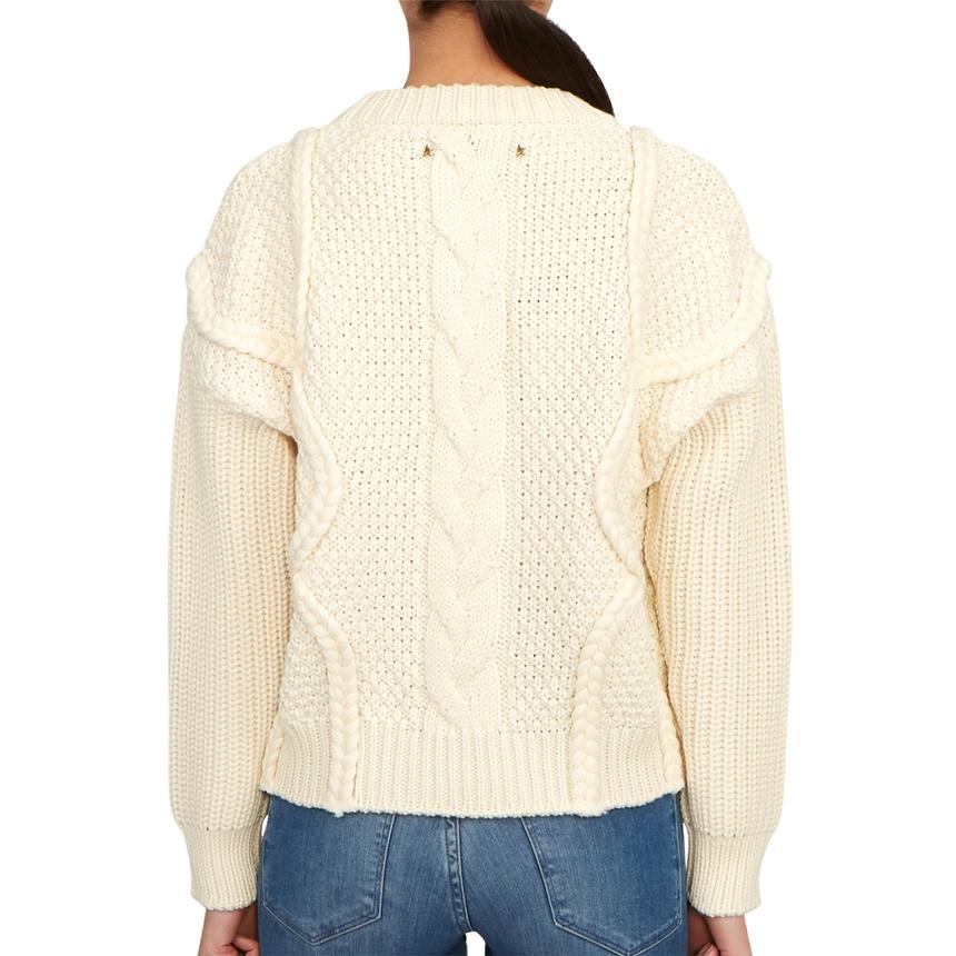 GOLDEN GOOSE Women’s Crewneck Knit Sweater White