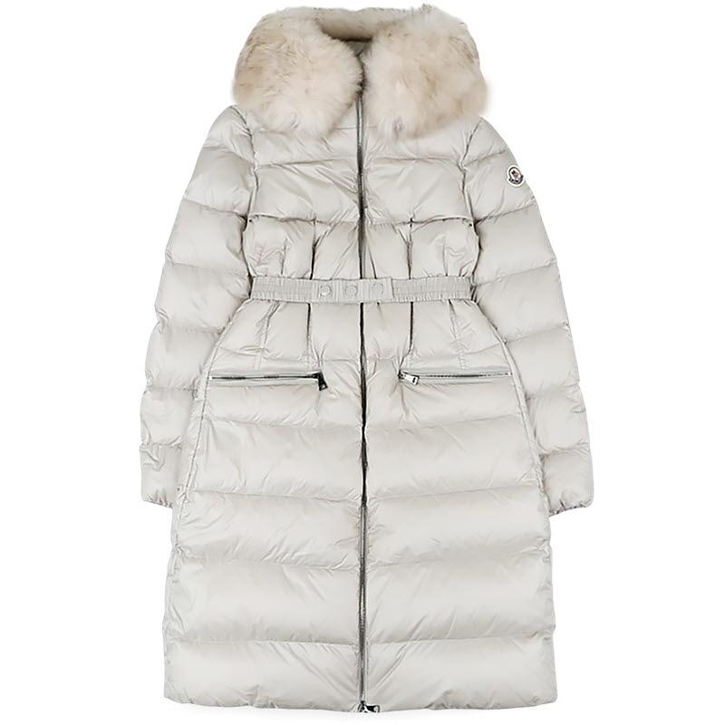 Moncler Women’s Boedic Hooded Long Down Puffer Jacket Beige 1C00015 595FE 268