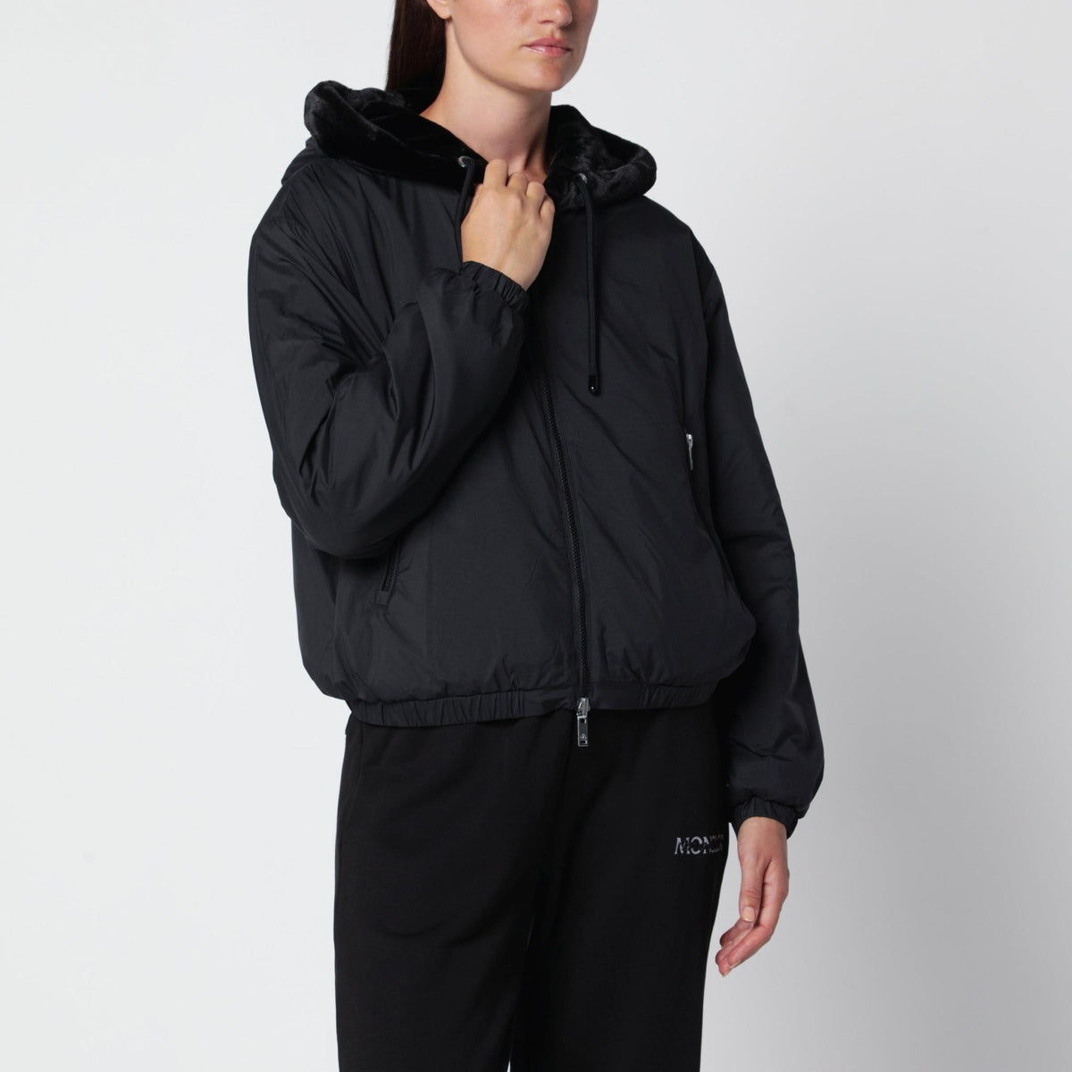 Moose Knuckles Black Down Puffer Jacket Women’s