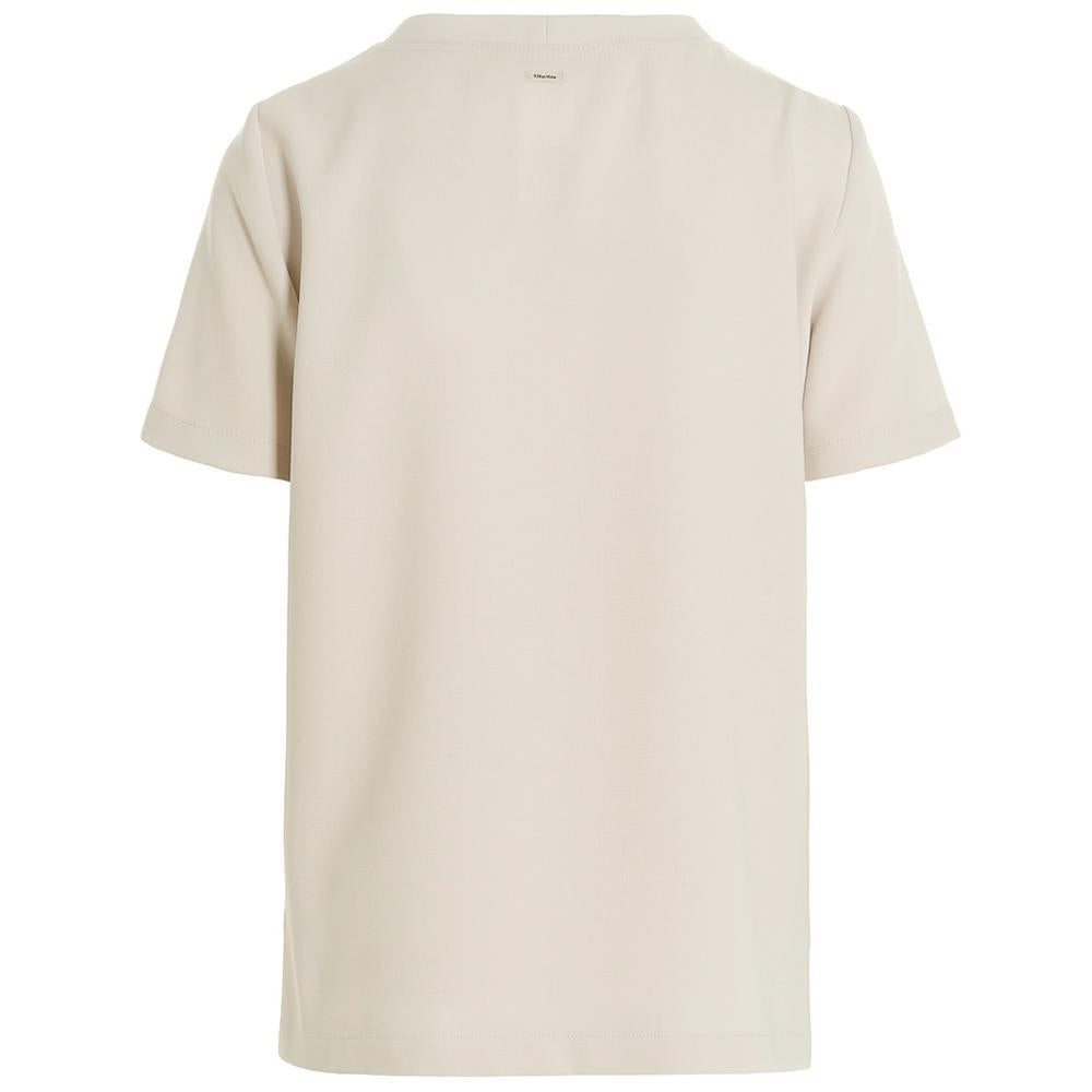 Max Mara Sand Beige Cady Tessile T-Shirt