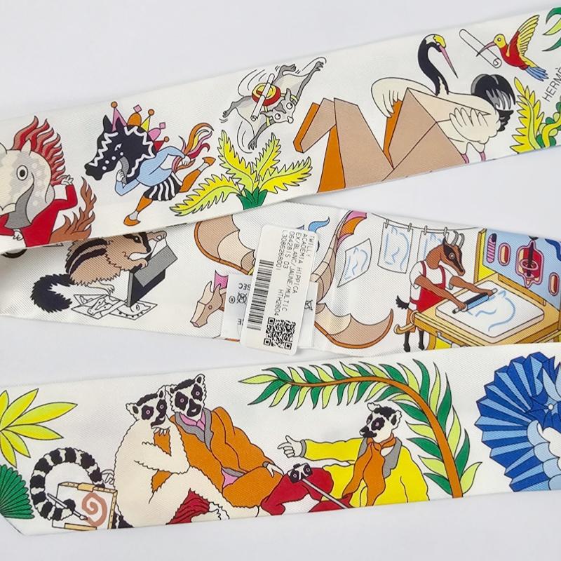 HERMES Academia Hippica Wool Silk Women’s Scarf