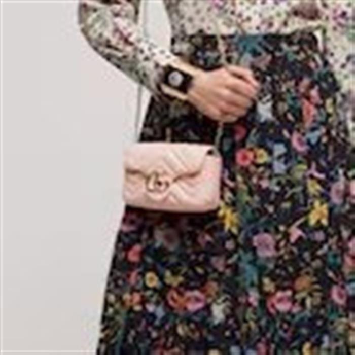 GUCCI GG Marmont Mini Leather Shoulder Bag