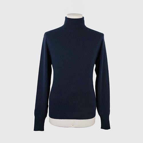 Drumohr Men’s Cashmere Turtleneck Sweater Dark Blue