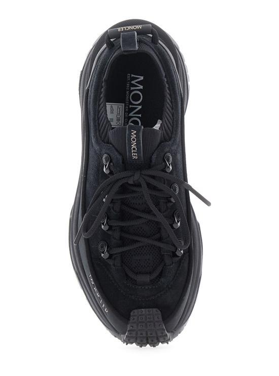 Moncler Trailgrip Lite 3 Nubuck Suede Trainers 4M00080 M7242 999 BLACK DO