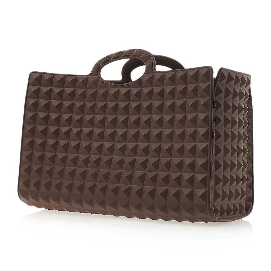 VALENTINO Garavani Le Troisième Studded Tote Bag Black Leather