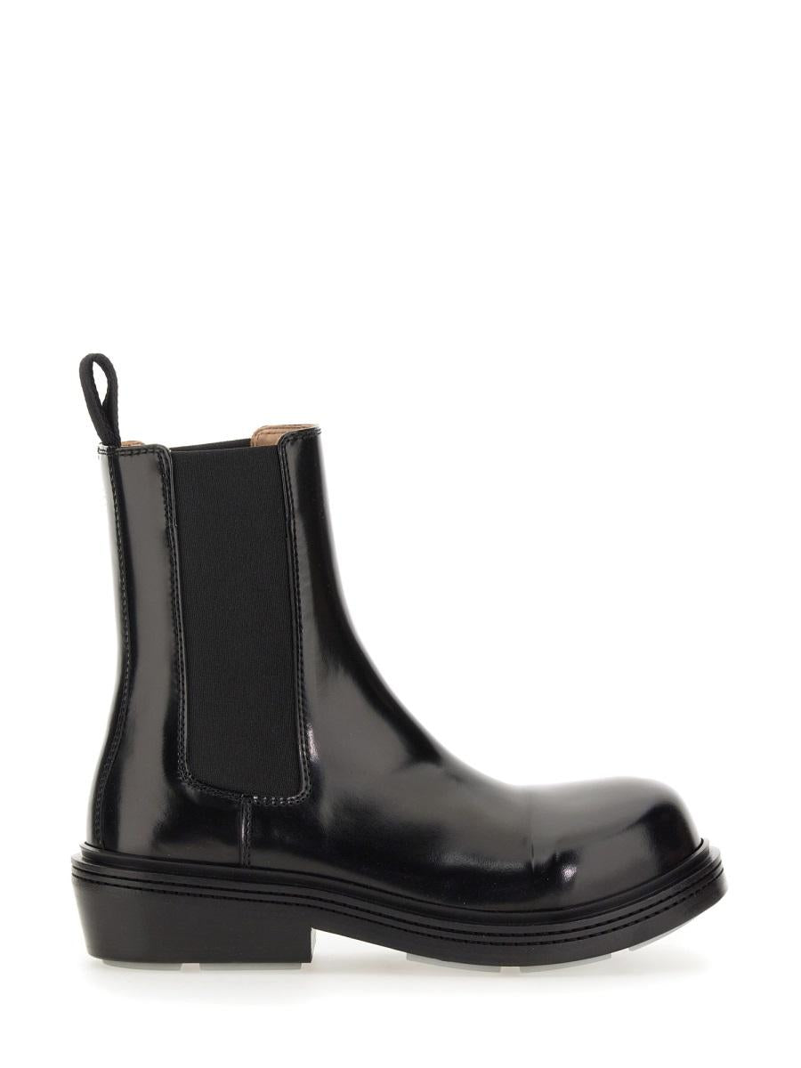 Bottega Veneta Black Leather Ankle Boots