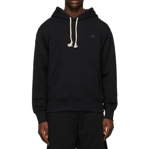Acne Studios Face Logo Hoodie Unisex Black Cotton