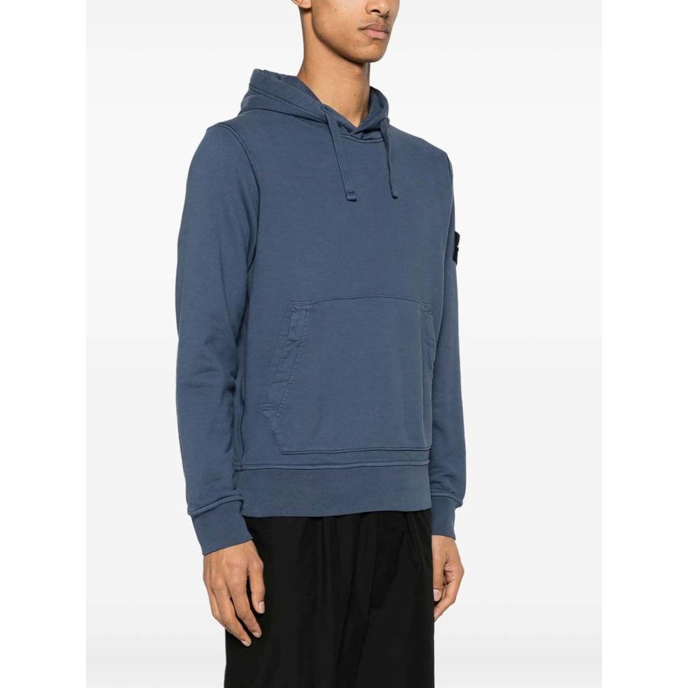 STONE ISLAND Cotton Fleece Men's Hooded Sweatshirt