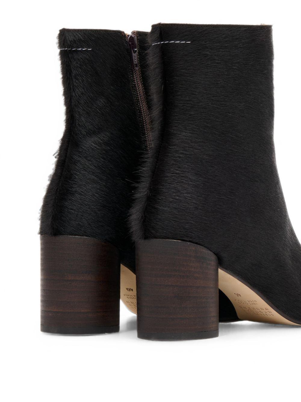 Maison Margiela Leather Ankle Boots Women’s Tan Block Heel Booties
