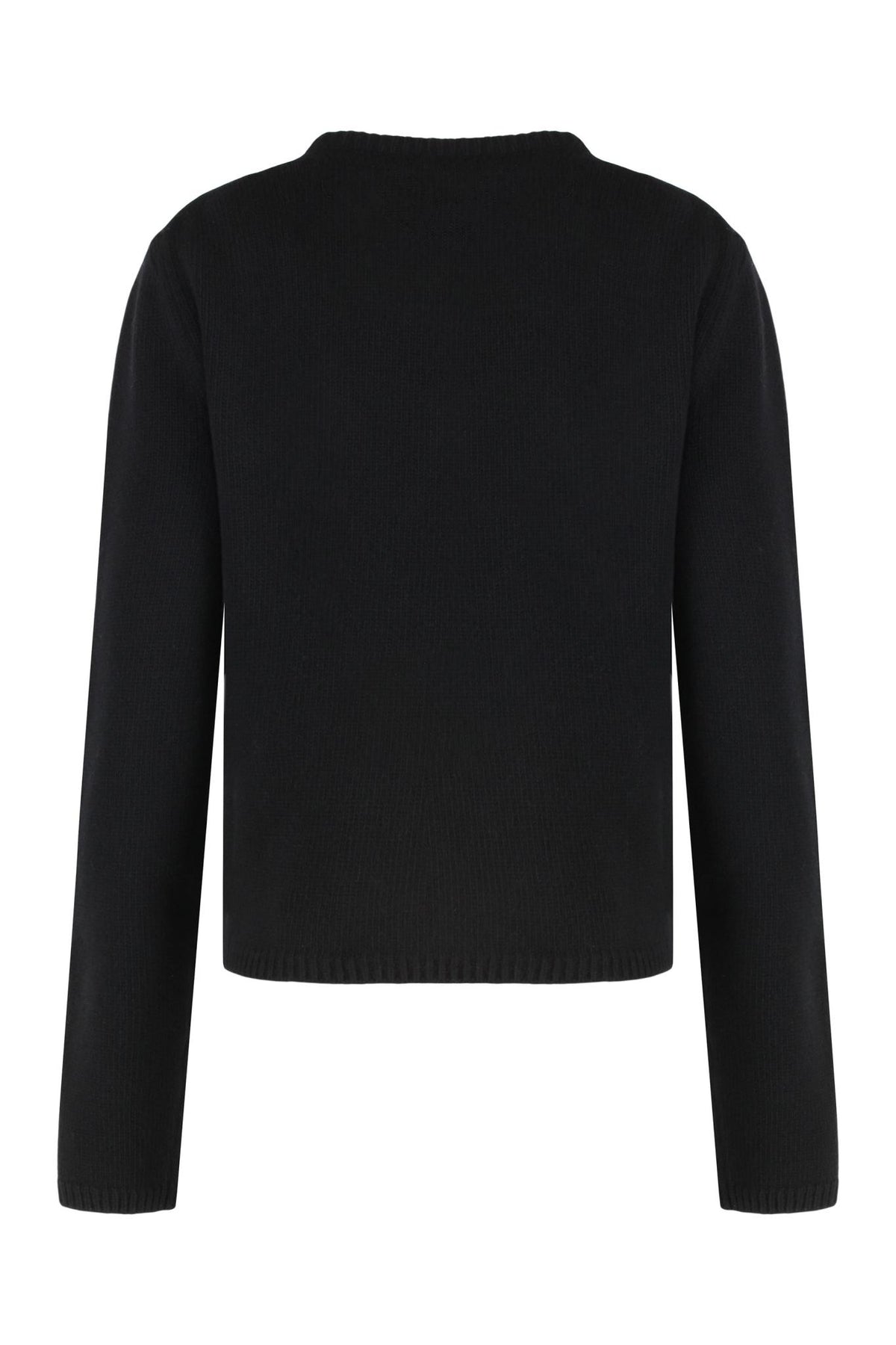 Moncler Black Wool Round Neck Knit Sweater