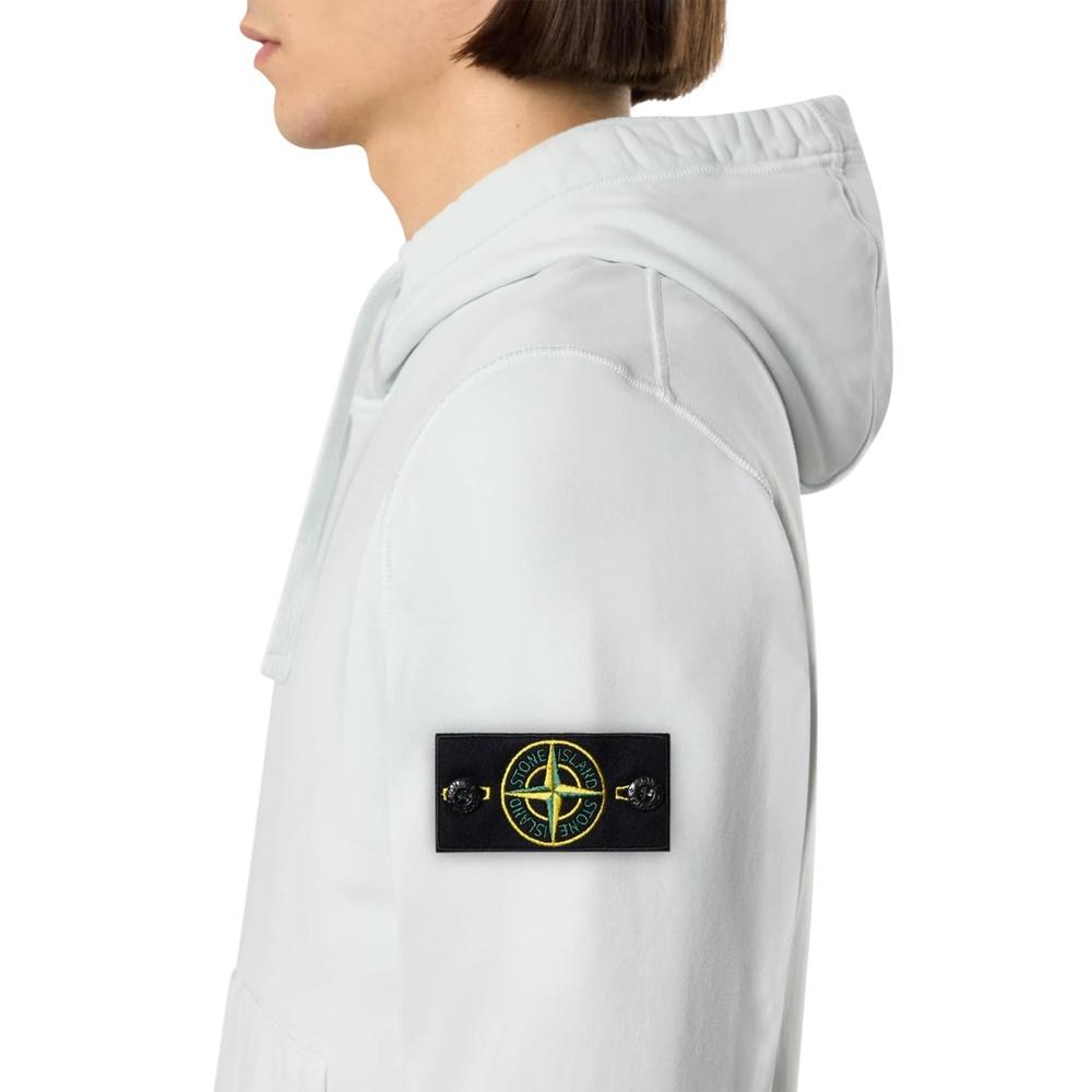 STONE ISLAND Organic Cotton Fleece Men’s Hoodie Navy