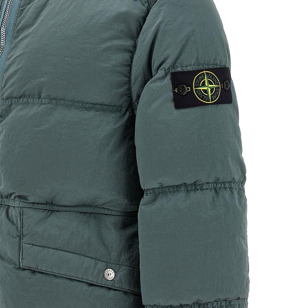 STONE ISLAND Petrol Anti-Drop Down Puffer Jacket for Men 4100088
