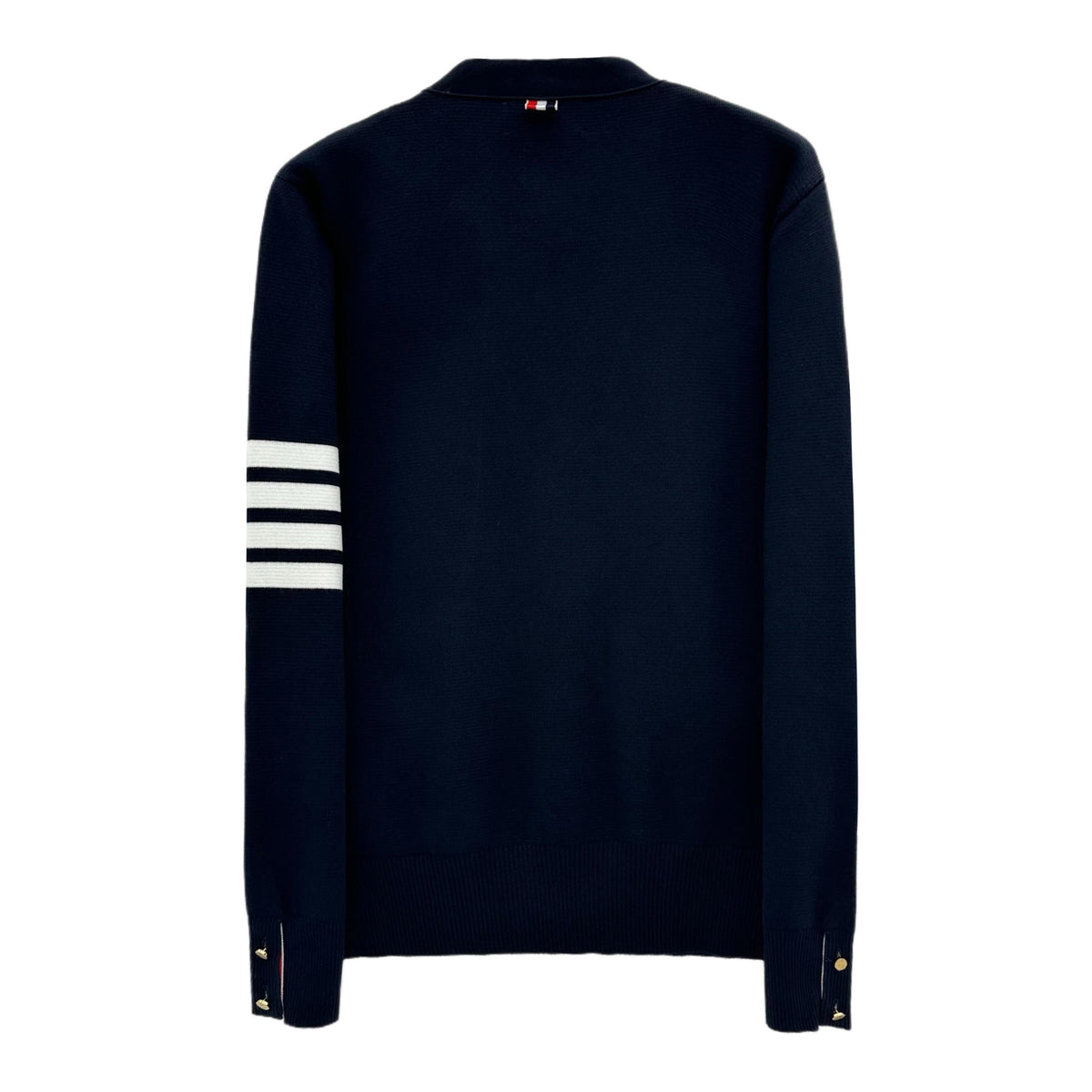 THOM BROWNE Men's Milano Stitch Arm Stripe Knit Cardigan MKC171A 415