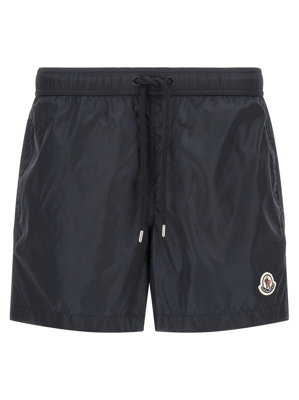 Moncler Navy Logo Swim Shorts for Men