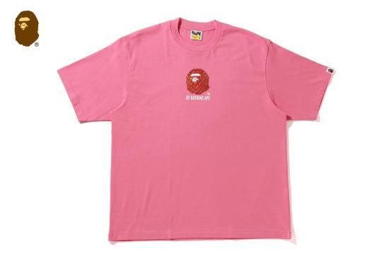 BAPE Pink Short Sleeve T-Shirt 001TEM801302 MPNK