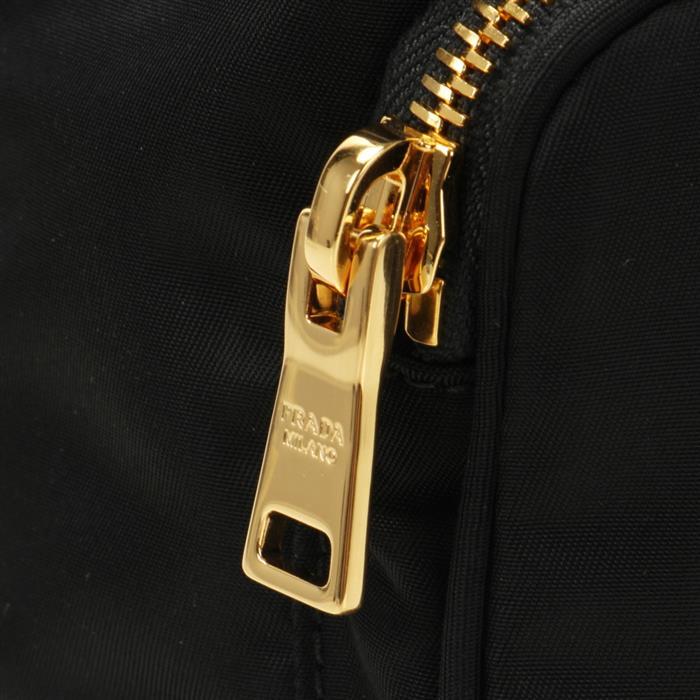 PRADA Re-Nylon Duet Bucket Bag Black Shoulder Bag
