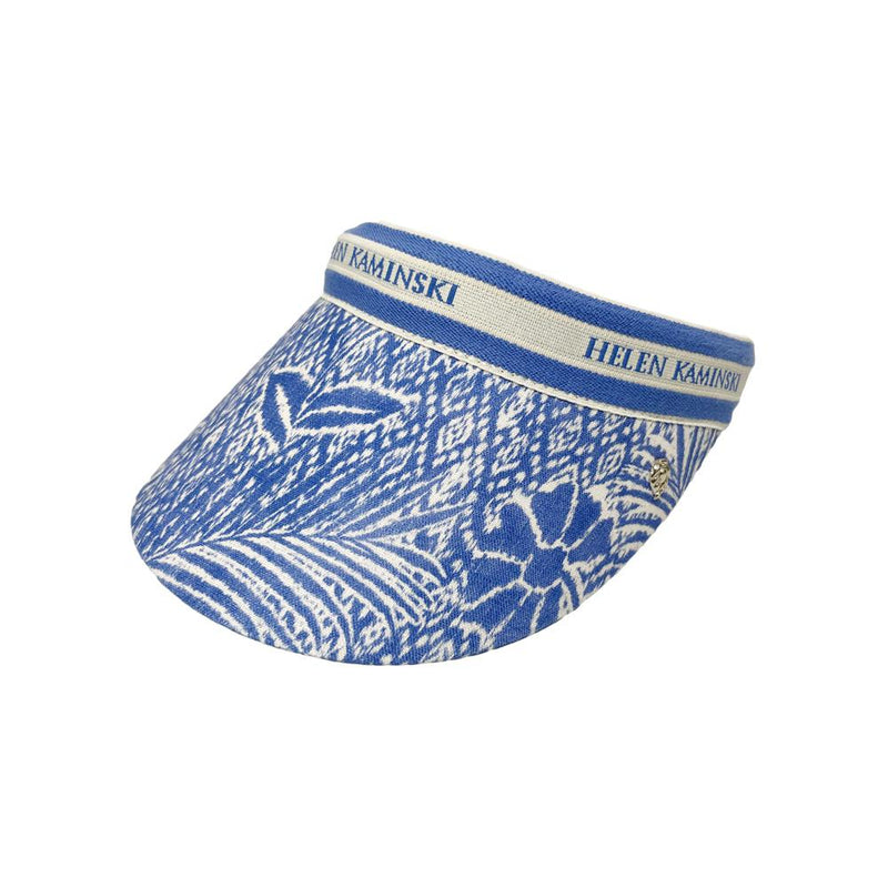 HELEN KAMINSKI Raffia Brooke Visor Hat Lapis Blue HAT52399 BROOKE LAPIS