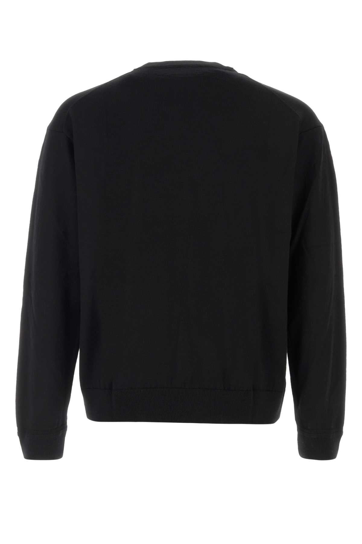 Maison Kitsune Wool Crewneck Knit Sweater for Men