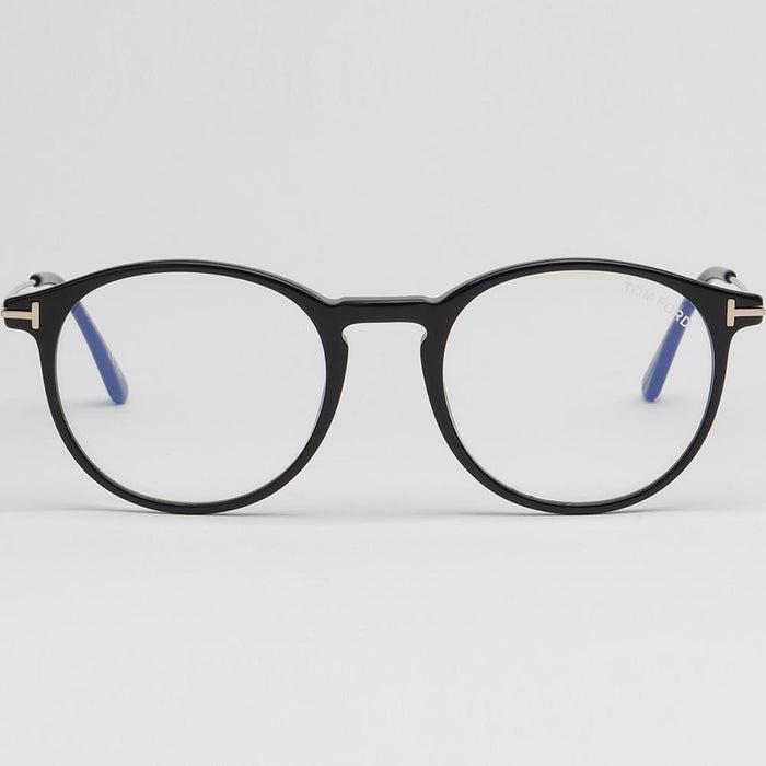 TOM FORD Blue Light Blocking Round Acetate Eyeglasses Unisex TF5759B 001