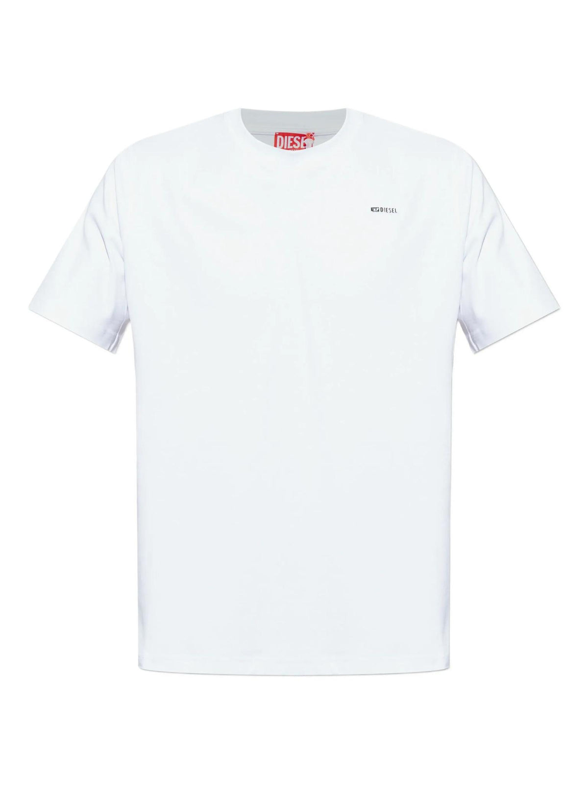 DIESEL Short Sleeve Cotton T-Shirt White Men’s