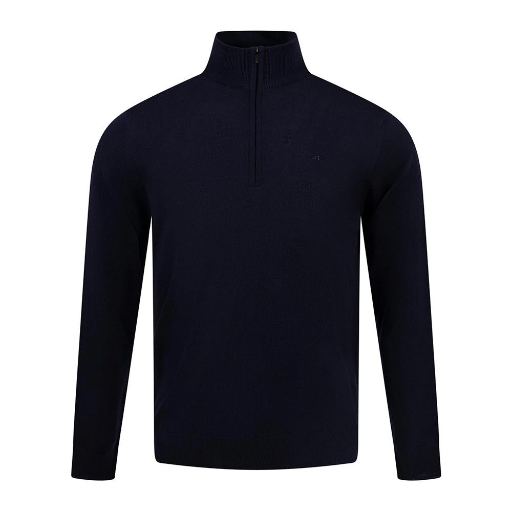 J LINDEBERG Kiyan Quarter Zip Navy Turtleneck Sweater FMKW11608 6855