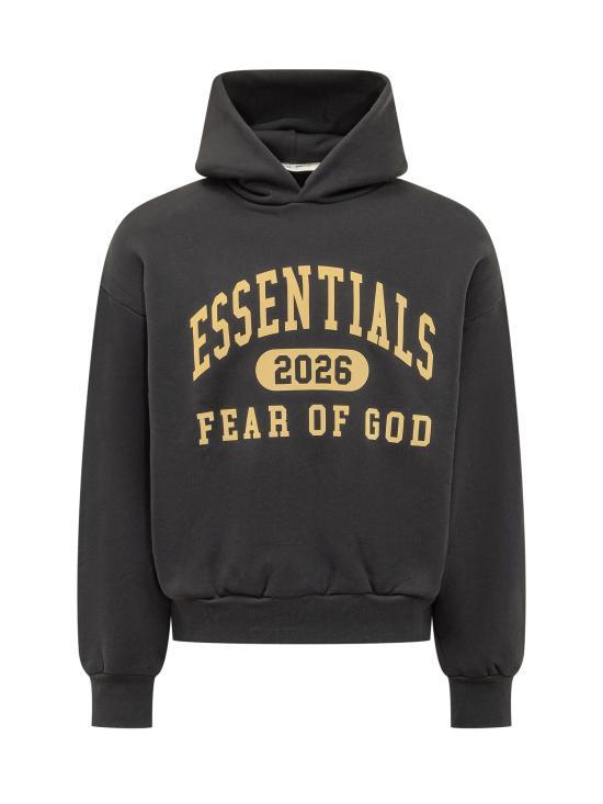 Fear of God Logo Classic Vintage Black Hoodie 192 HO256 861 FVINTAGEBLACK