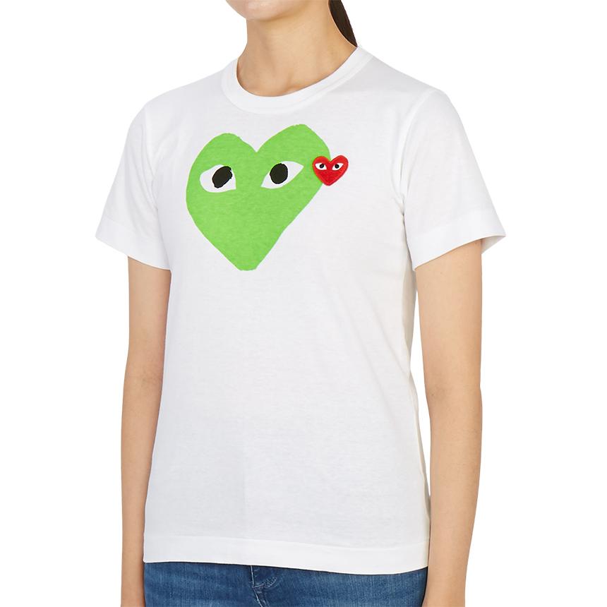 Comme des Garcons Red Heart Patch Short Sleeve T-Shirt Unisex AZ T105 051 3