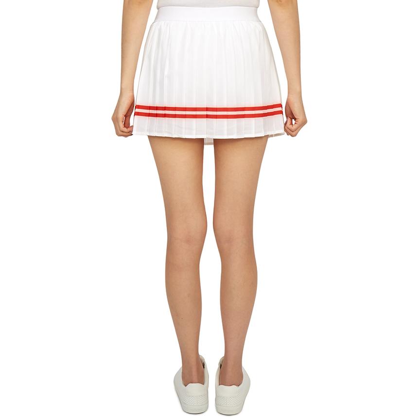 SPORTY&RICH Women’s White Pleated Mini Skirt
