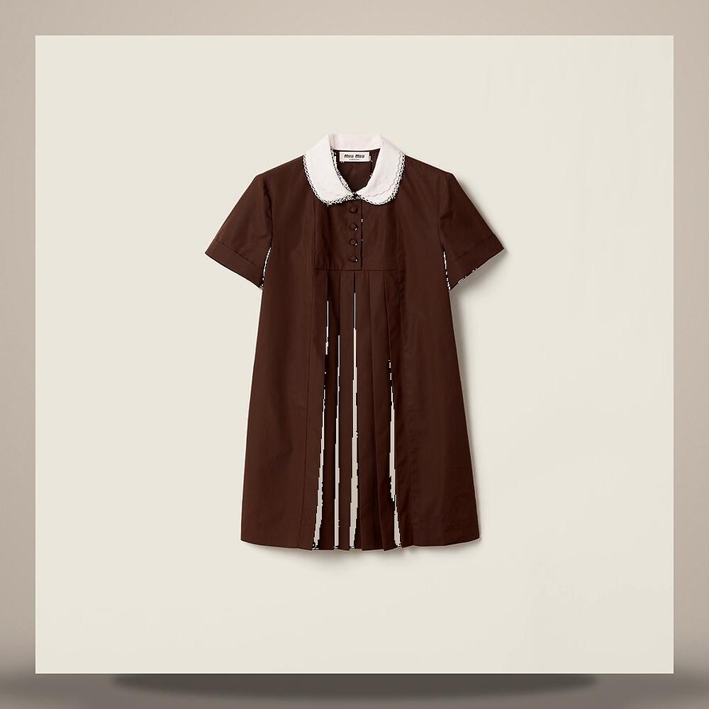 Miu Miu Poplin Midi Dress MF6401 10RG F0192
