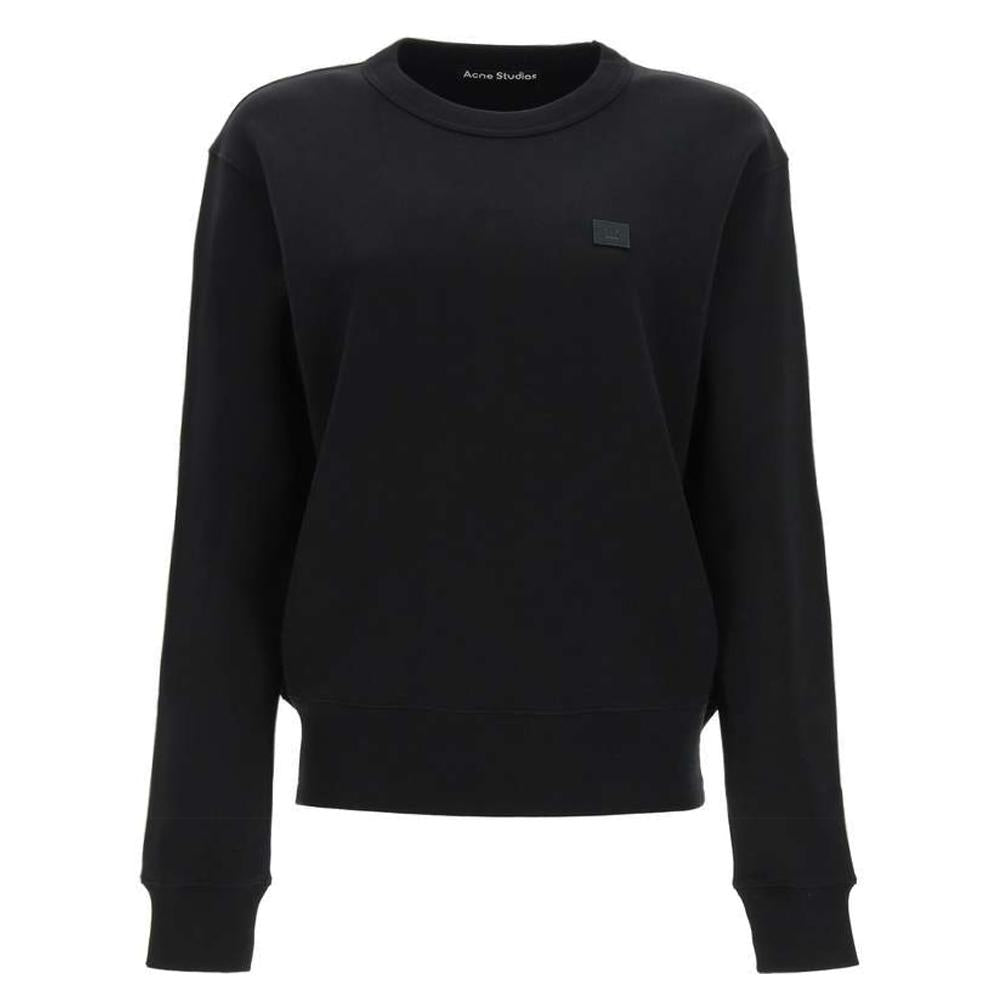 Acne Studios Women’s Face Logo Black Sweatshirt