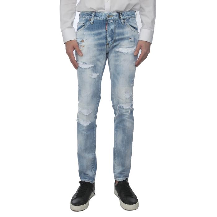 Dsquared2 Men’s Cool Guy Vintage Ice Wash Denim Jeans
