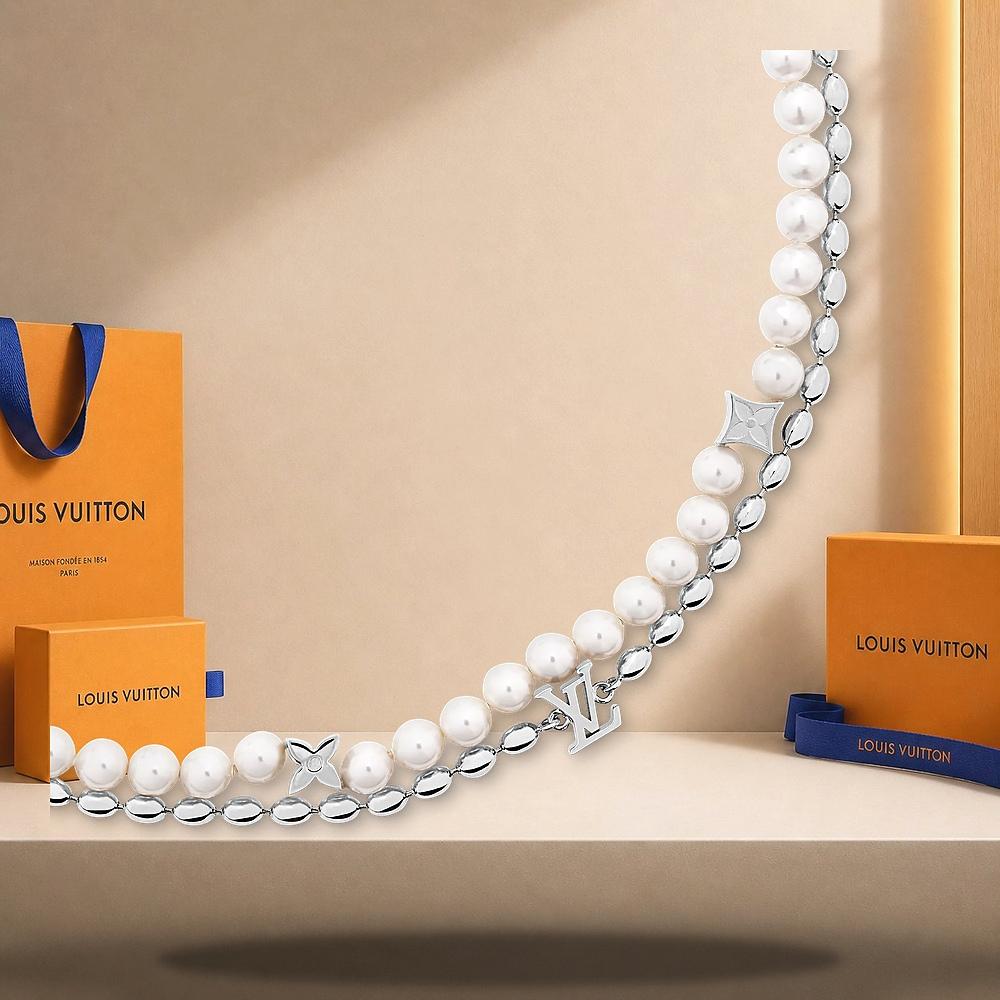 Louis Vuitton Pearls Fusion 50cm Necklace M01781