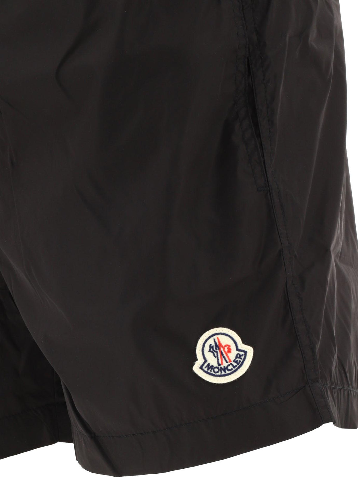 Moncler Black Nylon Swim Shorts Men