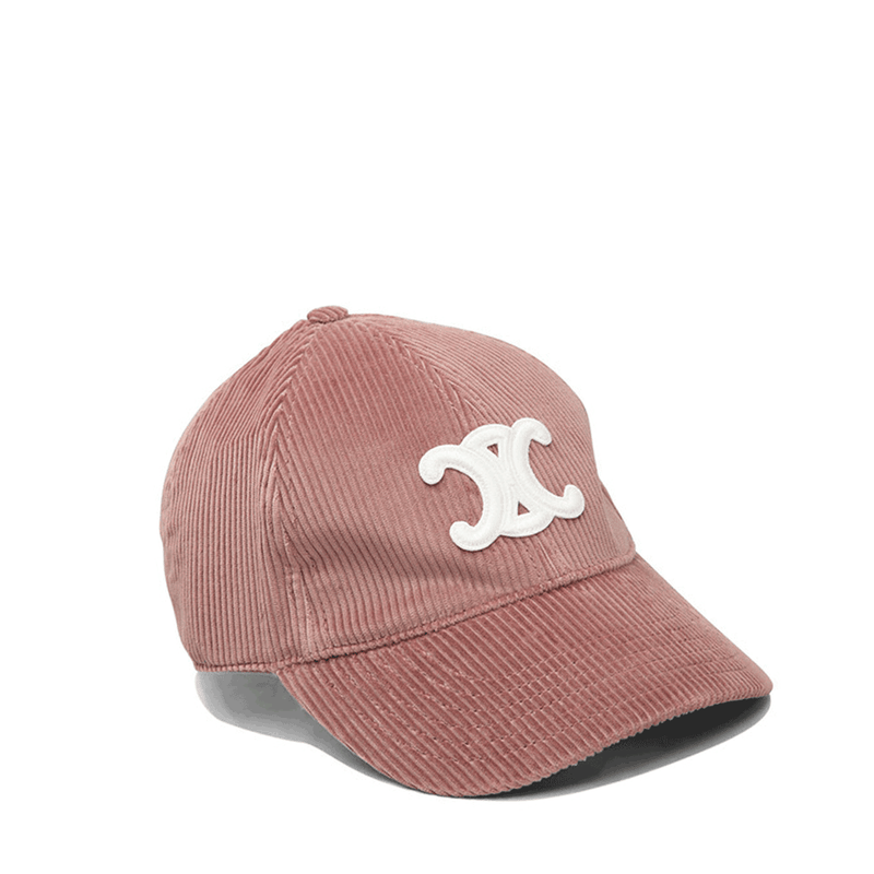 CELINE Triomphe Corduroy Baseball Cap Ball Cap Unisex