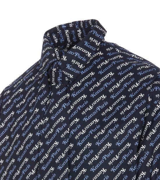 KENZO Long Sleeve Shirt Navy Men’s Shirt FE55CH4219 P277