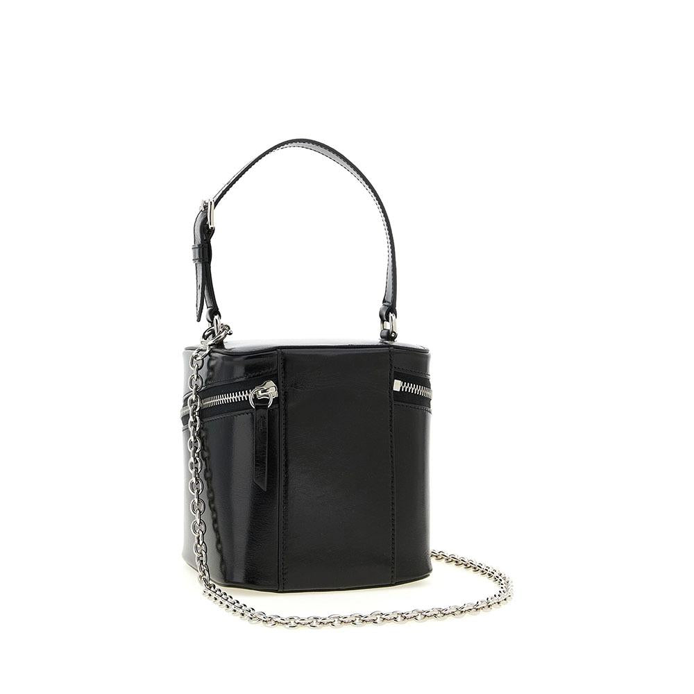 Maison Margiela Black Leather Big Cube Tote Bag