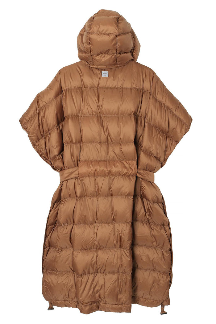 Max Mara Cube SEICA Loose Fit Cape Down Jacket Caramel 2429736025600 051