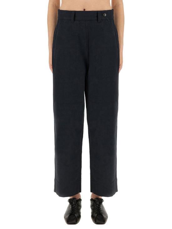Margaret Howell Straight Classic Pants Navy WHTR 0526 S25MFXNVY
