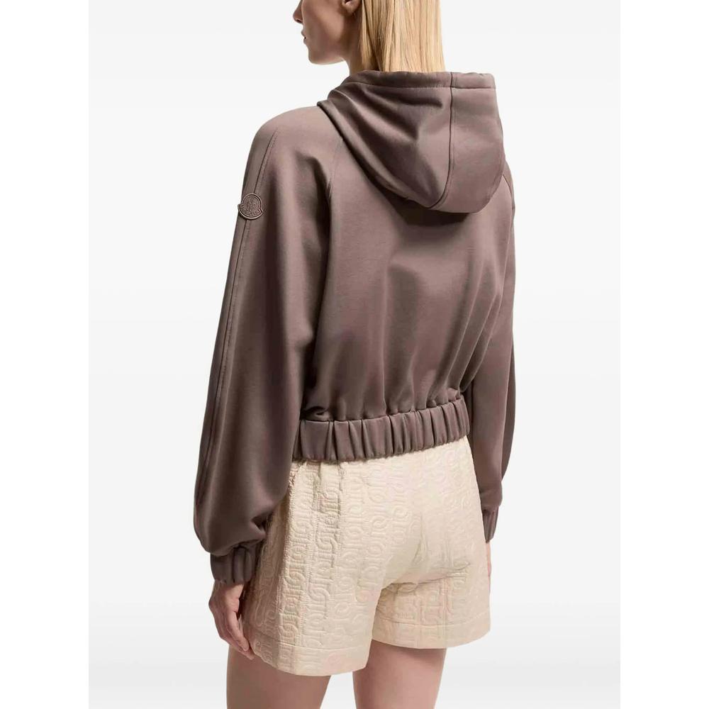 Moncler Black Knit Zip-Up Cardigan