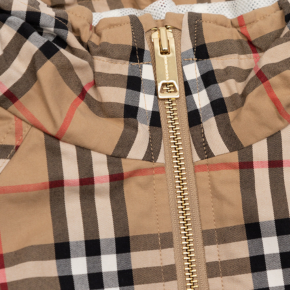 BURBERRY Vintage Check Hooded Jacket Women 23SS Kids Collection