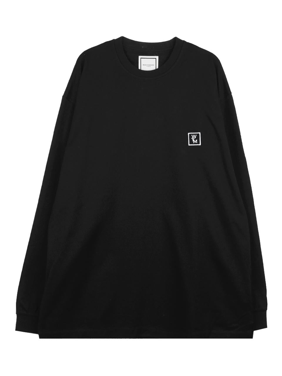 WOOYOUNGMI Logo Long Sleeve T-Shirt Men’s Black Cotton W261TS51 713B